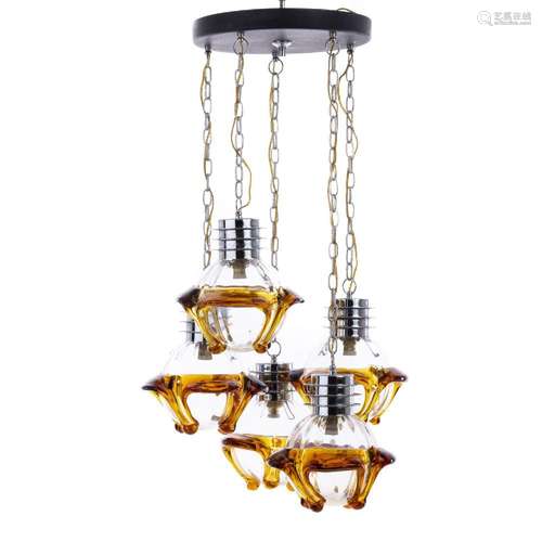 MAZZEGA - Cascade glass chandelier