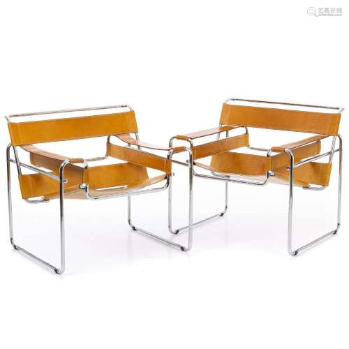 MARCEL BREUER - Pair of Wassily armchairs