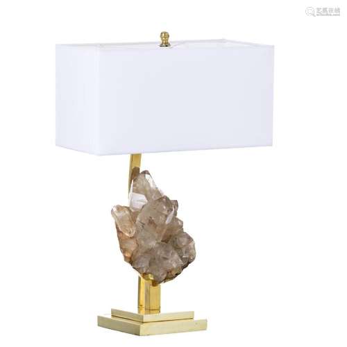 WILLY DARO (XX/XXI) (Attrib.) - Table lamp with quartz cryst...