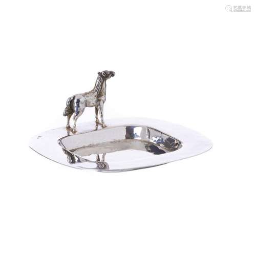 Silver  horse  ring holder