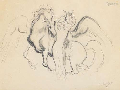 GUILHERME CAMARINHA (1912-1994) -  Appolon and Pegasus