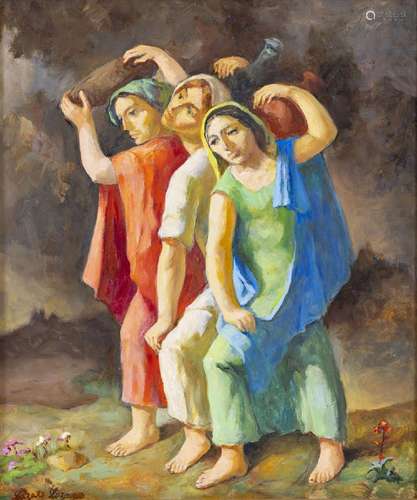 LÁZARO LOZANO (1906-1999) -  Camino de la fuente