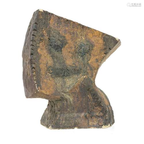 Brutalist terracotta  head