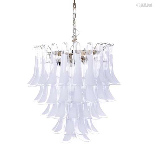 MURANO - Petal glass chandelier