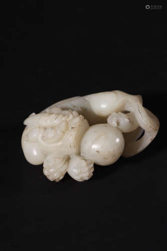 Carved Jade Beast Ornament