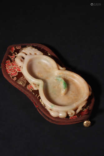 Carved Jadeite Dragon Washer