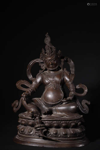 Bronze Figure of Yellow Jambhala