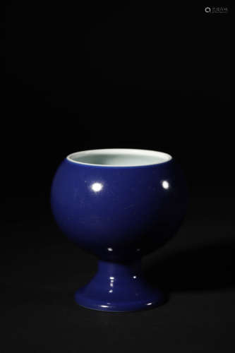 Sacrificial Blue Glaze Stem Dou