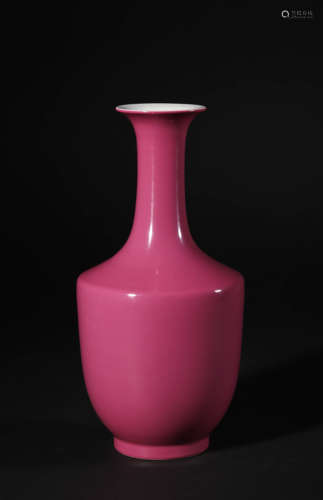 Rouge-Red Glaze Baluster Vase