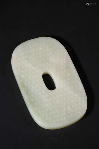 Carved White Jade Ornament