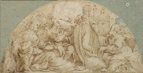 Follower of Domenico Ghirlandaio, <br />
Italian 1448-1494- ...