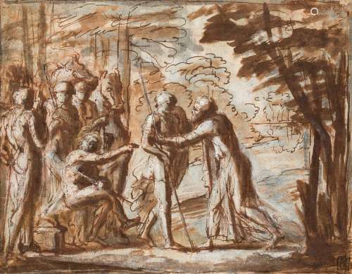 Pier Francesco Mola, <br />
Italian 1612-1666- <br />
Joseph...