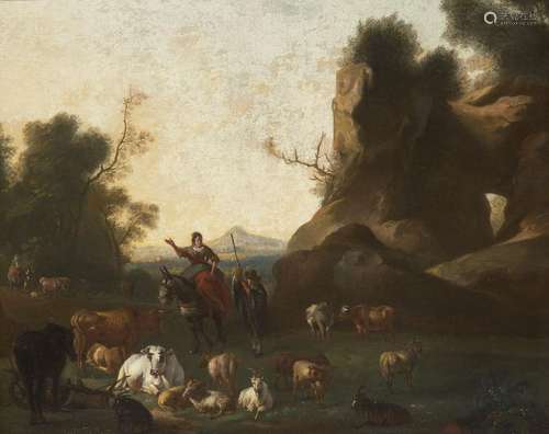 Circle of Nicolaes Pietersz Berchem, <br />
<br />
Dutch 162...