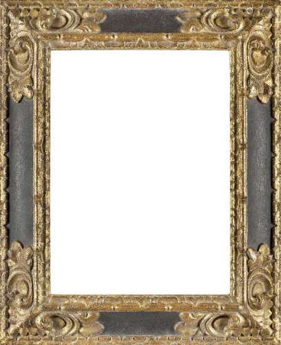 A Carved Parcel Gilded and Ebonised Spanish Style Frame, <br...