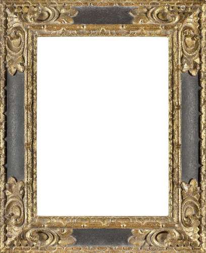 A Carved Parcel Gilded and Ebonised Spanish Style Frame, <br...