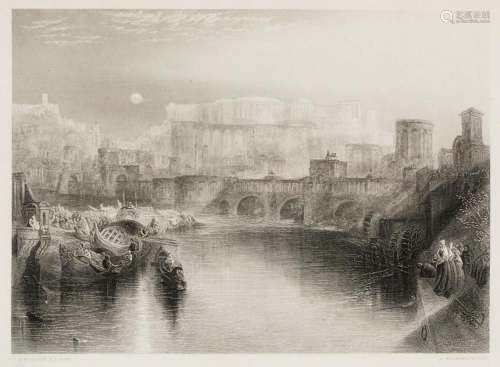 JOSEPH MALLORD WILLIAM TURNER (1775 / 1851) "Rome"