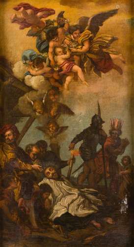 ITALIAN SCHOOL (XVIII C.) "Death of Saint Francis Xavie...