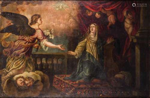 MADRILEÑA SCHOOL (S. XVII) "The Annunciation"