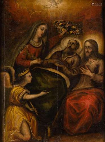 SPANISH SCHOOL (S. XVII) "Transit of Saint Joseph"