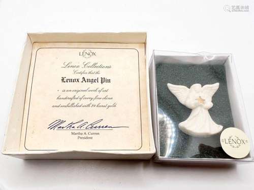 LENOX ANGEL BROOCH + PAPERS