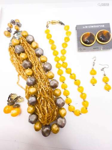 MULTI STRAND NECKLACE, EARRINGS SETS