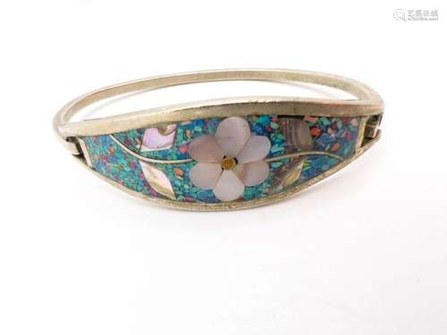 FLORAL CLOISSONE BRACELET