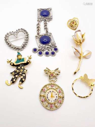 VARIETY STYLE LOT BROOCH PINS