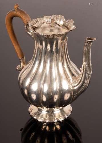 A William IV silver coffee pot, James Charles Edington, Lond...