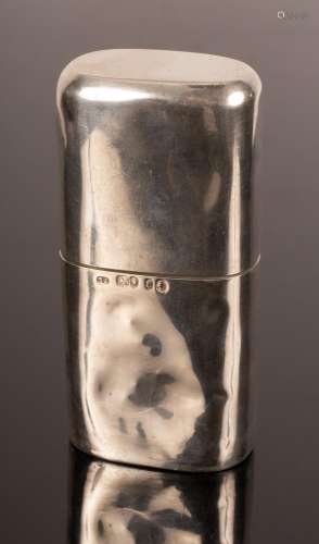 A Victorian silver spirit flask, Thomas Johnson I, London 18...