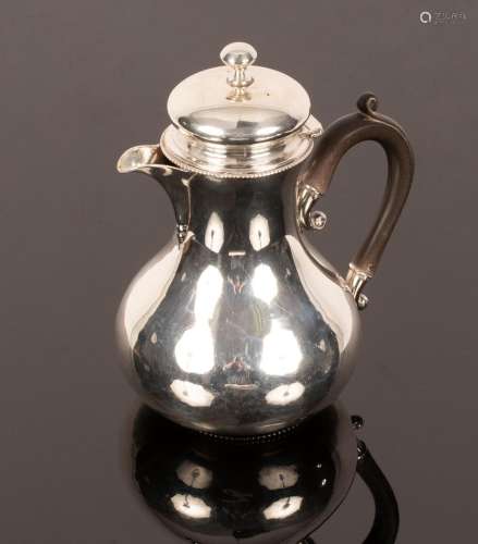A Dutch silver pear-shaped coffee pot, Bonebakker & Zoon...