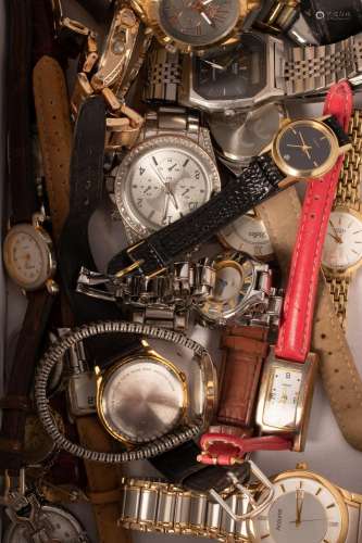 A Seiko Alarm Chronograph wristwatch and sundry wristwatches...