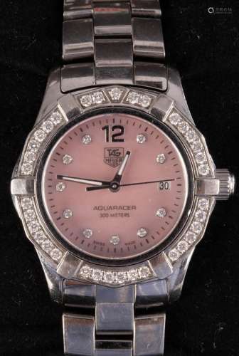 A ladys TAG Heuer Aquaracer, stainless steel,