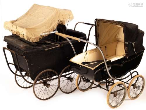 A vintage Marmet pram and another vintage pram CONDITION REP...
