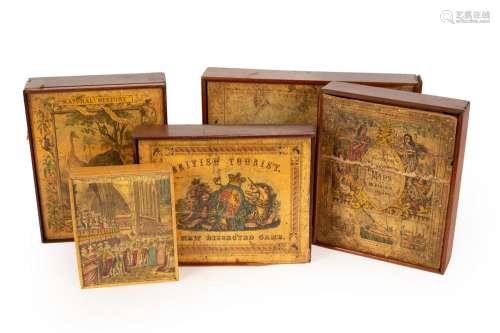 A collection of five Victorian jigsaws,