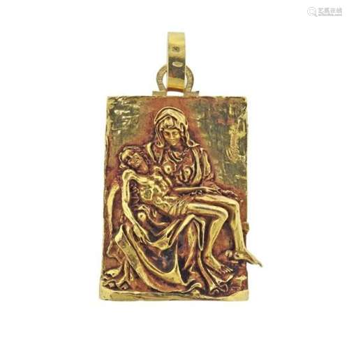 Germano Alfonsi 18k Gold Large Pendant