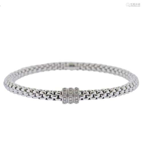Fope 18k Gold Diamond Rope Bracelet
