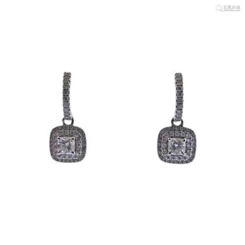 Natalie K 18k Gold Diamond Drop Earrings