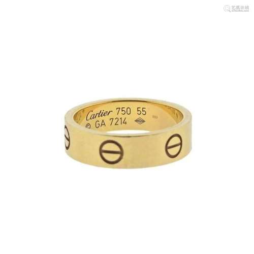 Cartier Love 18k Gold Band Ring