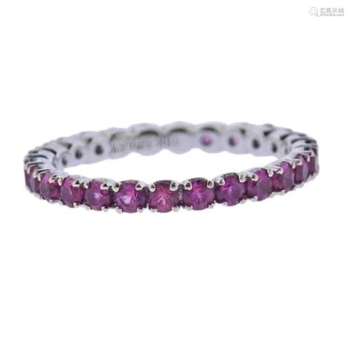 Spark 18k Gold Ruby Eternity Band Ring