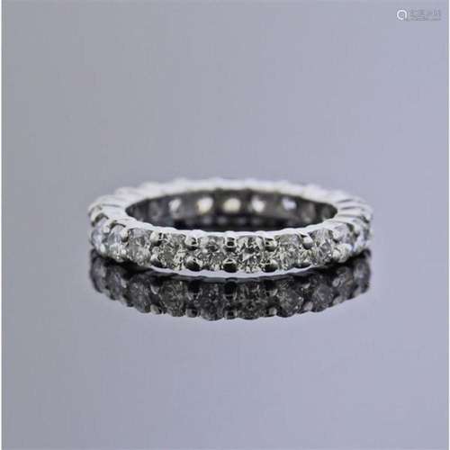 14k Gold Diamond Eternity Wedding Band Ring