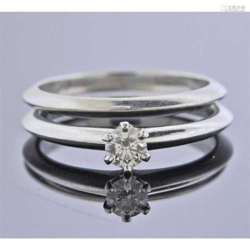 Tiffany & Co 0.20ct H VVS1 Diamond Engagement Ring