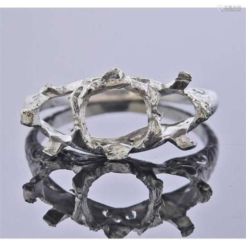 Antique Platinum Ring Mounting