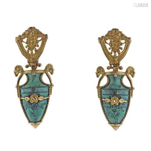 18k Gold Earrings