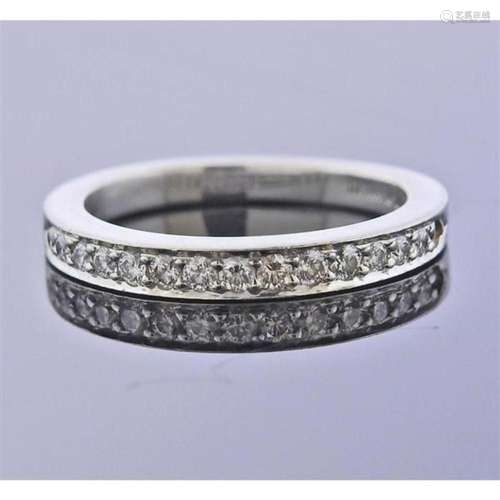 Tiffany & Co Platinum Diamond Wedding Band Ring