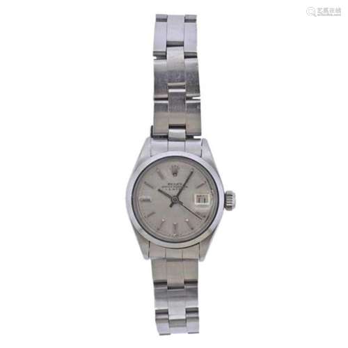 Rolex Oyster Date Stainless Steel Lady s Watch 6916