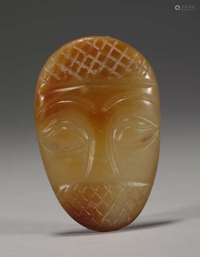 Topaz facial-shaped ware in ancient China