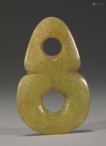 Ancient Chinese topaz double wall