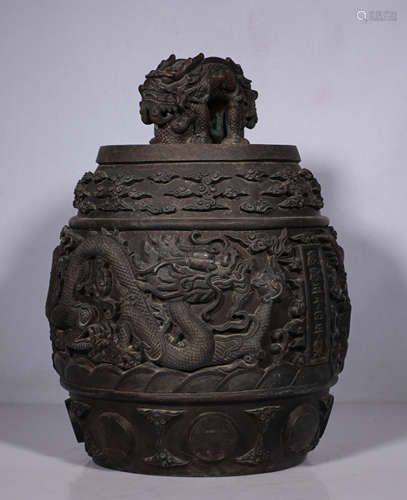 Qing dynasty fine bronze dragon ð