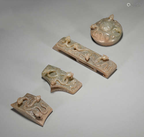 A set of jade sword pig in ancient China