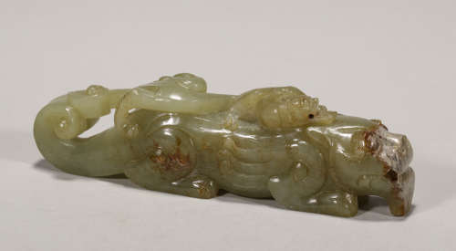 Jade tiger in ancient China